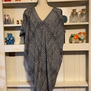 Vince Black and White Maxi Dress